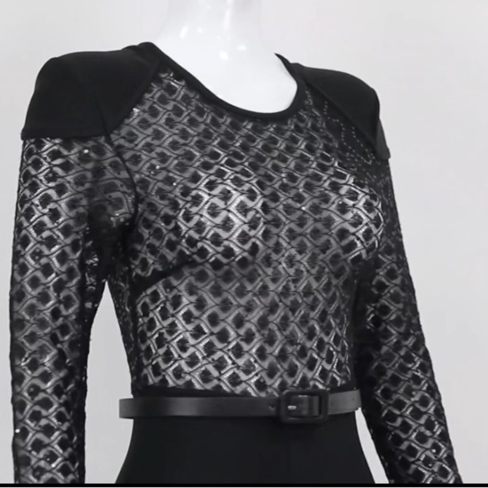 🎉Stand out Feather Belt Bodycon Jumpsuit Size S thru XXL - Picture 8 of 16